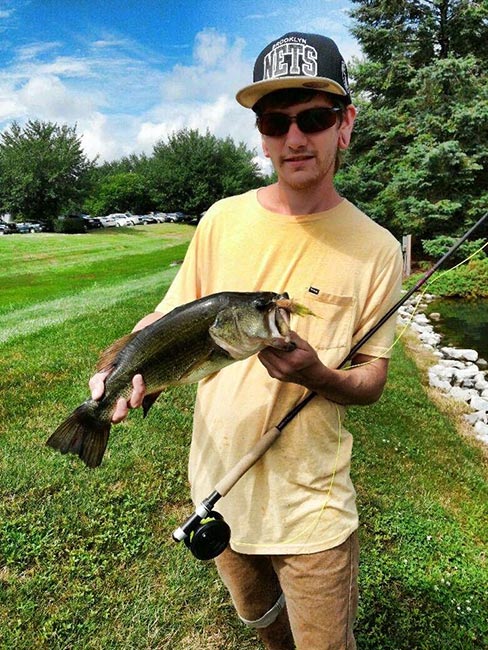 Diller holding a largemouth