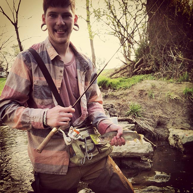 Josh fell in love with fishing on opening day 2013