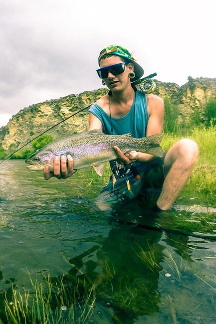 Josh was soon catching more fish than he could imagine